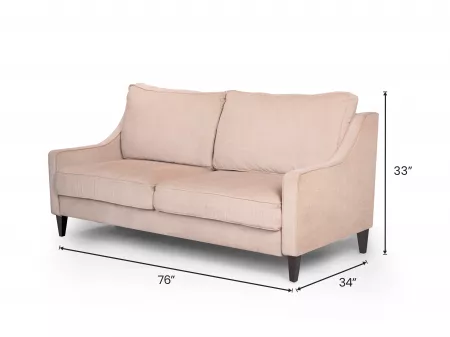 Aster 3 Seater Lounger in Beige Color