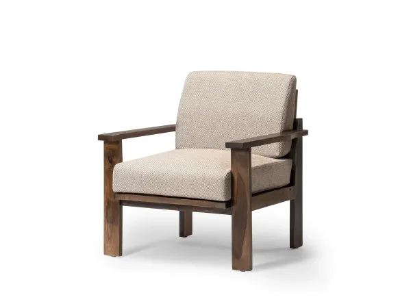 Athena Wooden Single Seater Sofa
