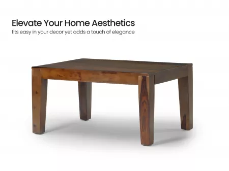 Athena Solid Wood Sofa Set with Coffee Table