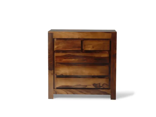 Belle Solid Wood Chest of Drawer with 5 Drawers