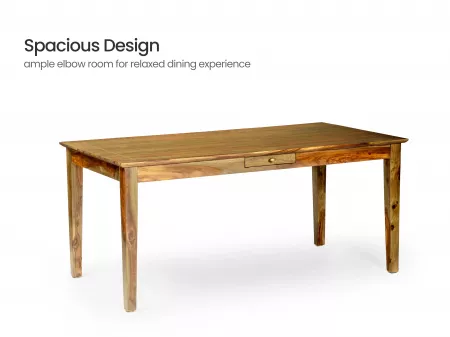 Belle Solid Wood 6 Seater Dining Table