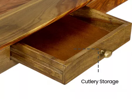 Belle Solid Wood 6 Seater Dining Table