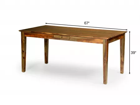 Belle Solid Wood 6 Seater Dining Table