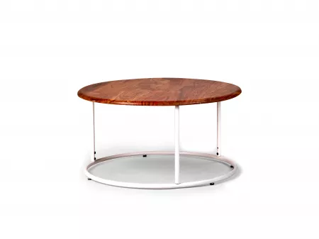 Clara Centre Table with Metal Frame and Wooden Top