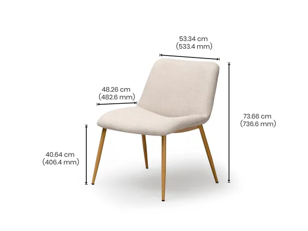 Cooper Lounge Chair in Beige Color
