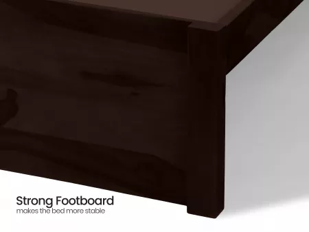 Crest Solid Wood Queen Size Double Bed