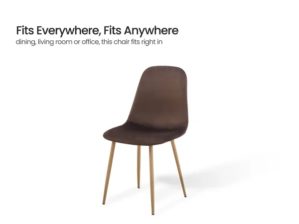 Daisy 4 Seater Dining Table with Joey Brown Chair