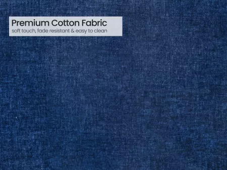 Daisy Upholstered L Shaped Sofa in Blue Color