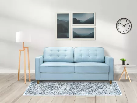 Dexter 3 Seater Sofa in Blue Color