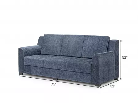 Erica Upholstered 3 Seater Sofa in Livid Color
