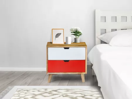 Erica Solid Wood Bedside Table