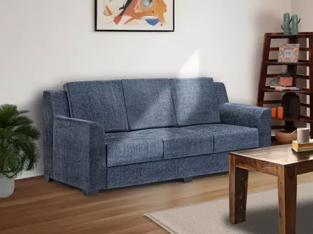 Erica Upholstered 3 Seater Sofa in Livid Color