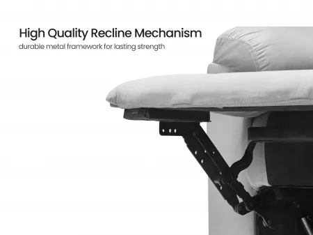 Erica Fabric Recliner in Grey Color