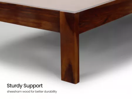 Hugo Solid Wood Queen Size Double Bed