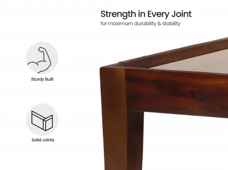 Hugo Solid Wood Diwan with 4 Inches Mattress