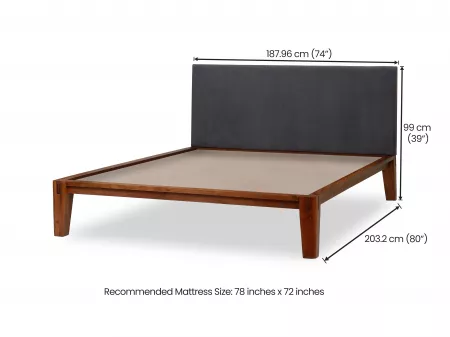 Jade Solid Wood King Size Double Bed