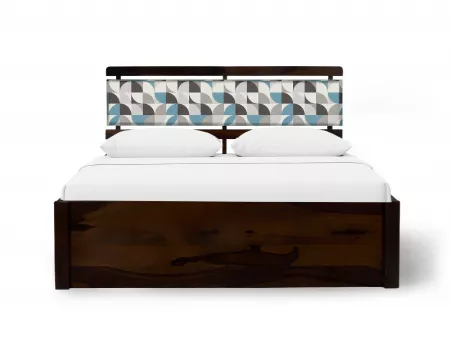Mosaic Solid Wood Queen Size Double Bed