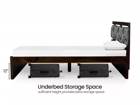 Mosaic Solid Wood Queen Size Double Bed