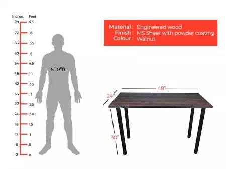 Multi Engineered Wood Table