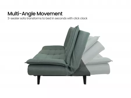 Oasis Sofa Cum Bed in Mineral Green