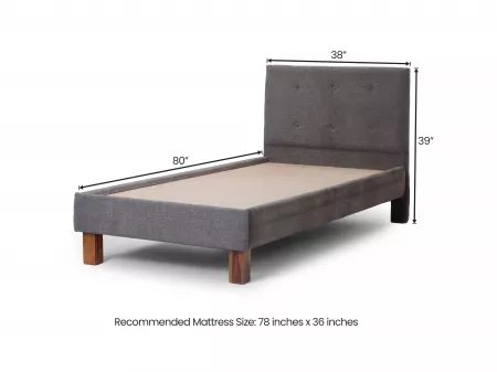Premium Soho Upholstered Single Bed