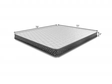 Vesta Solid Wood King Size Double Bed with 6 Inches Memory Foam Mattress