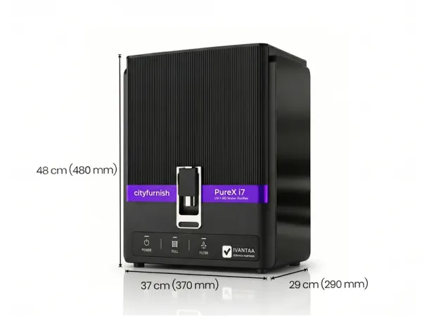 Purex i7 RO + UV Water Purifier with Single Door Fridge