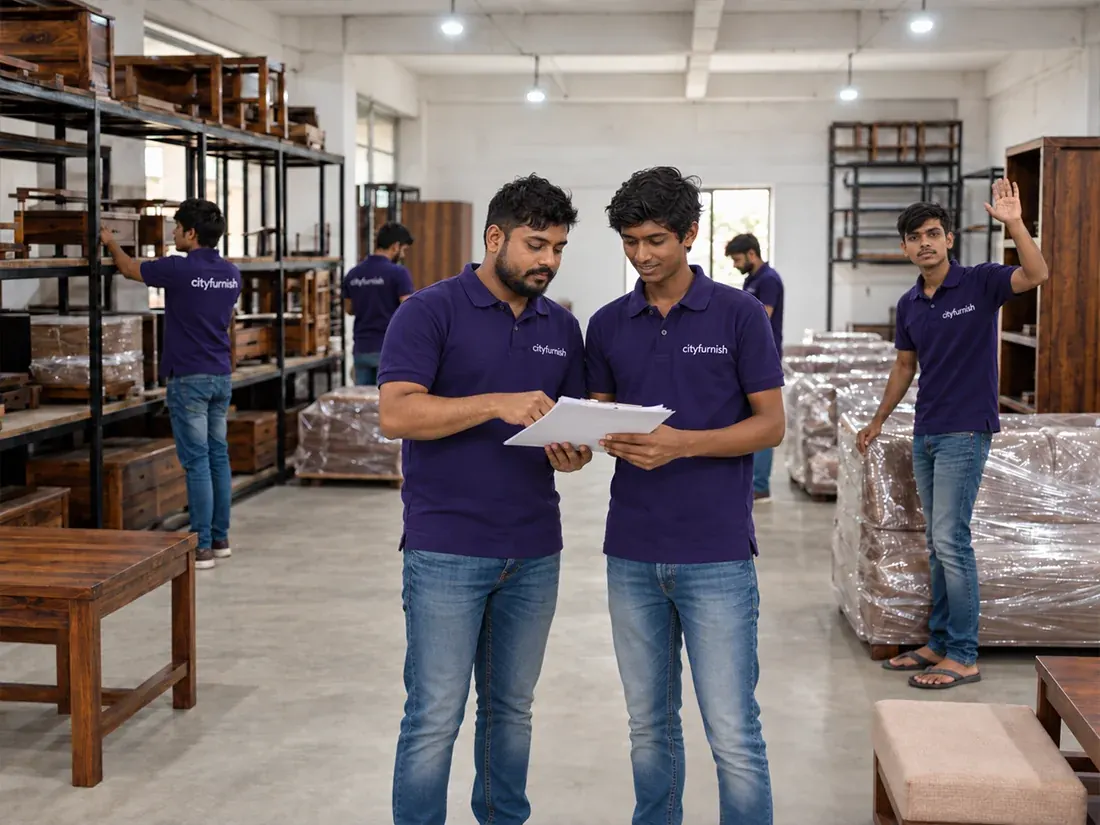 A regular day at the Cityfurnish facility